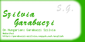 szilvia garabuczi business card